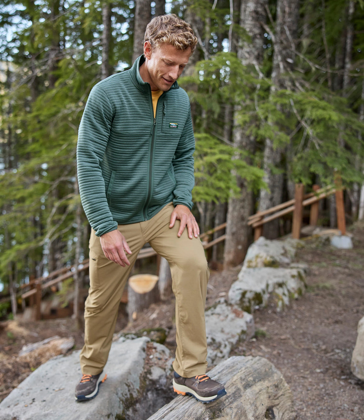 Men's Water-Resistant Hiking Pants - Gray