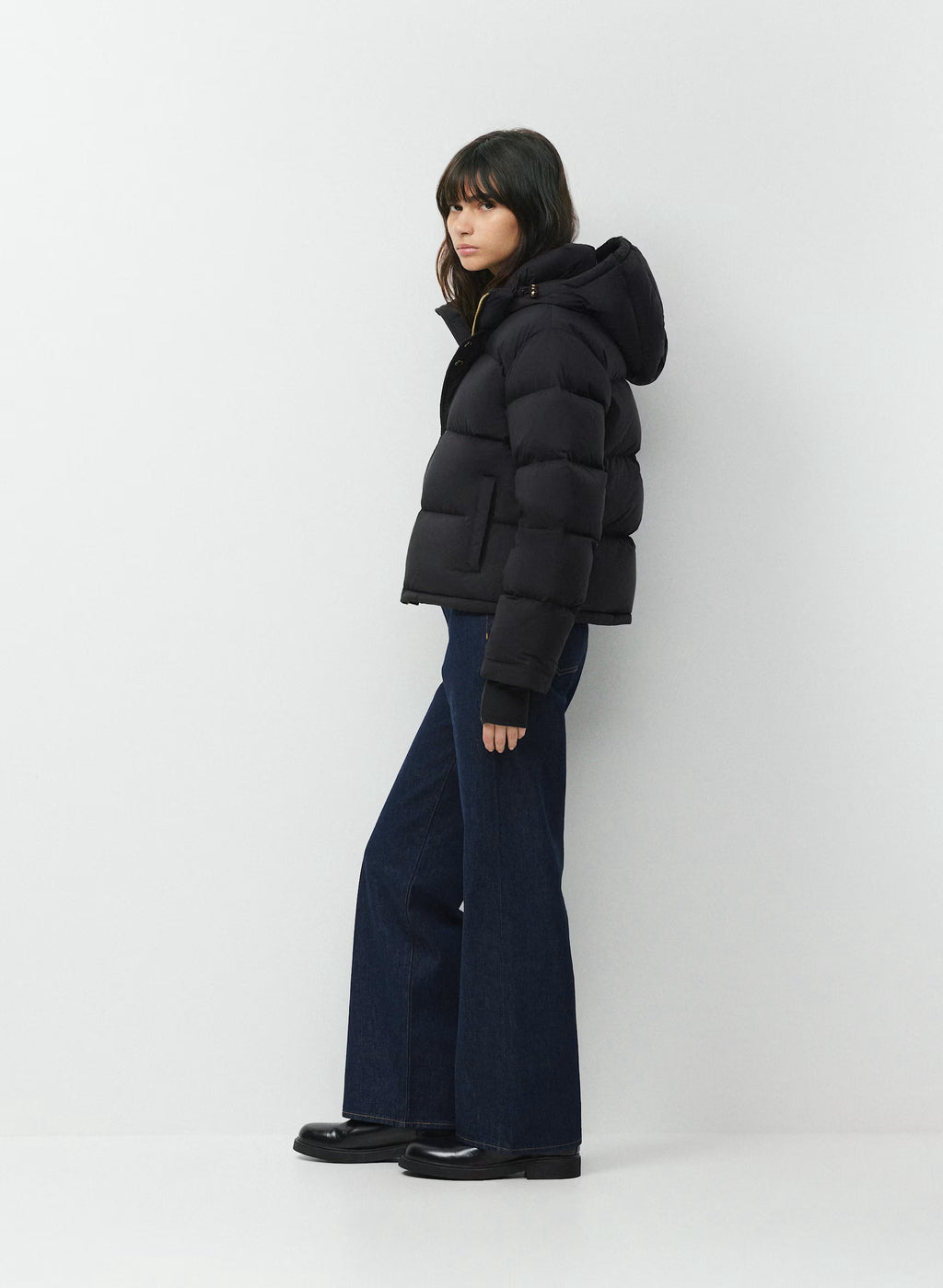 Short Down Puffer Jacket - Blue