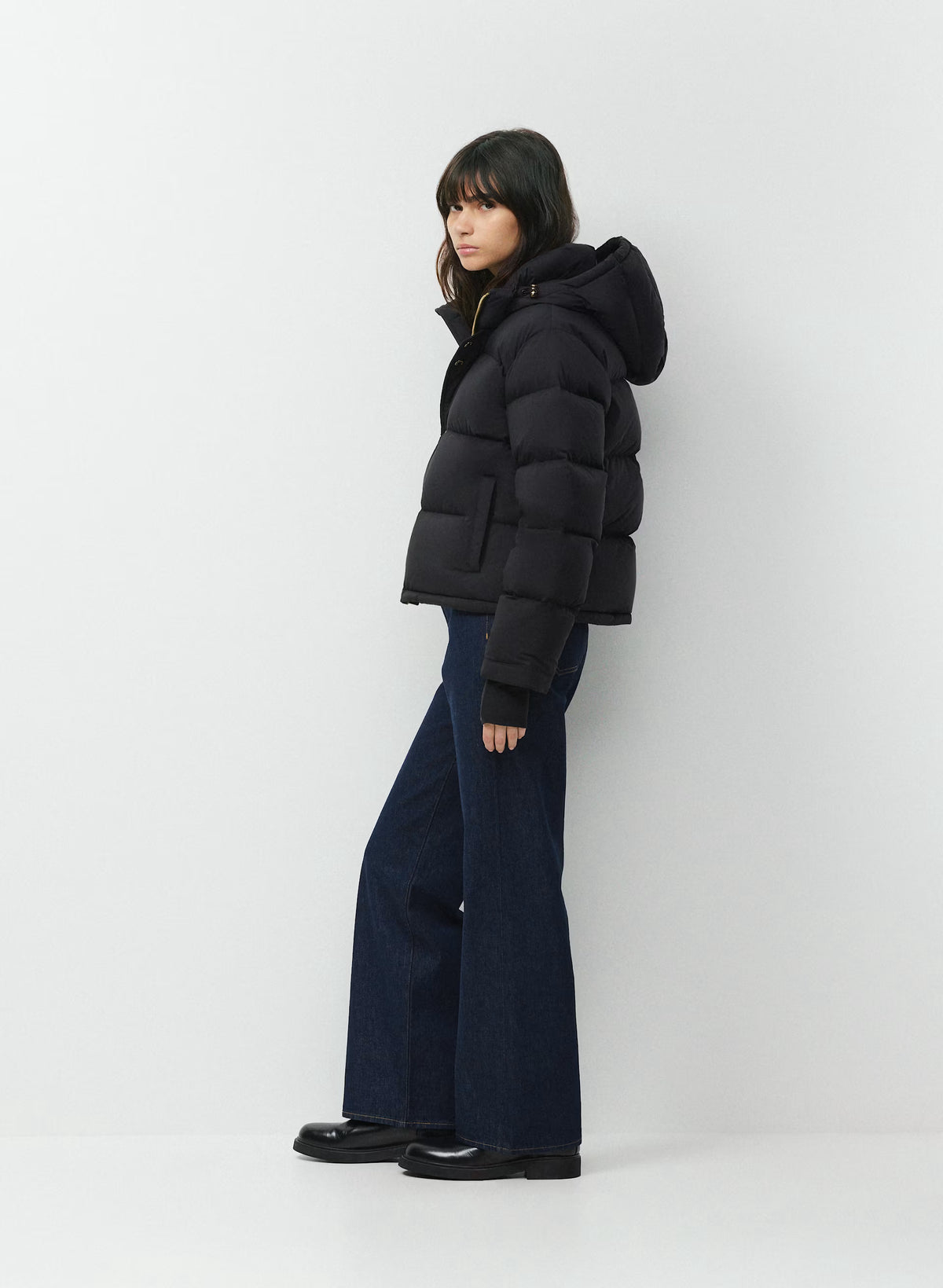 Short Down Puffer Jacket - Blue