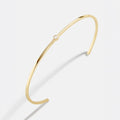 Gold-Plated Crystal Cuff Bracelet
