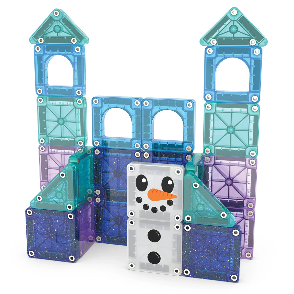 26-Piece Winter Magnetic Building Travel Set