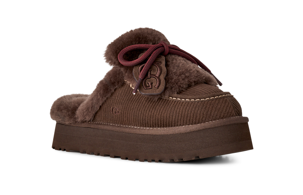 Women's Suede Platform Slipper - Chestnut