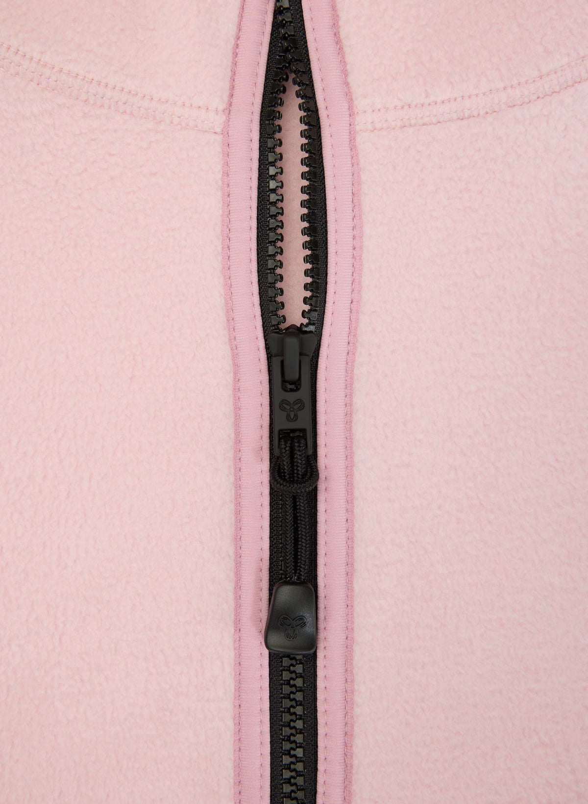 Oversized Half-Zip Microfleece Pullover - Gray