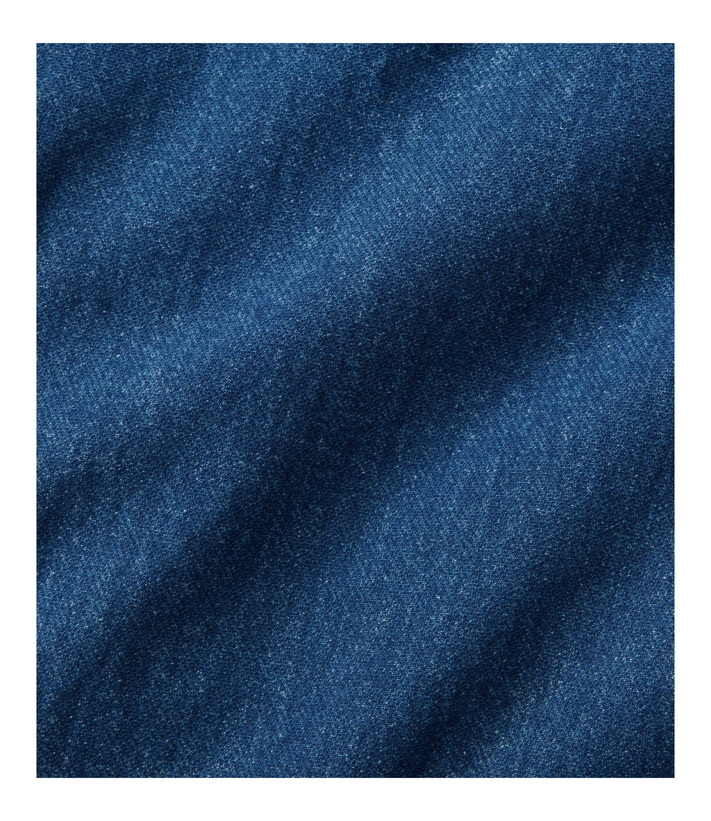Women's Fleece-Back Straight Leg Denim Pants - Indigo