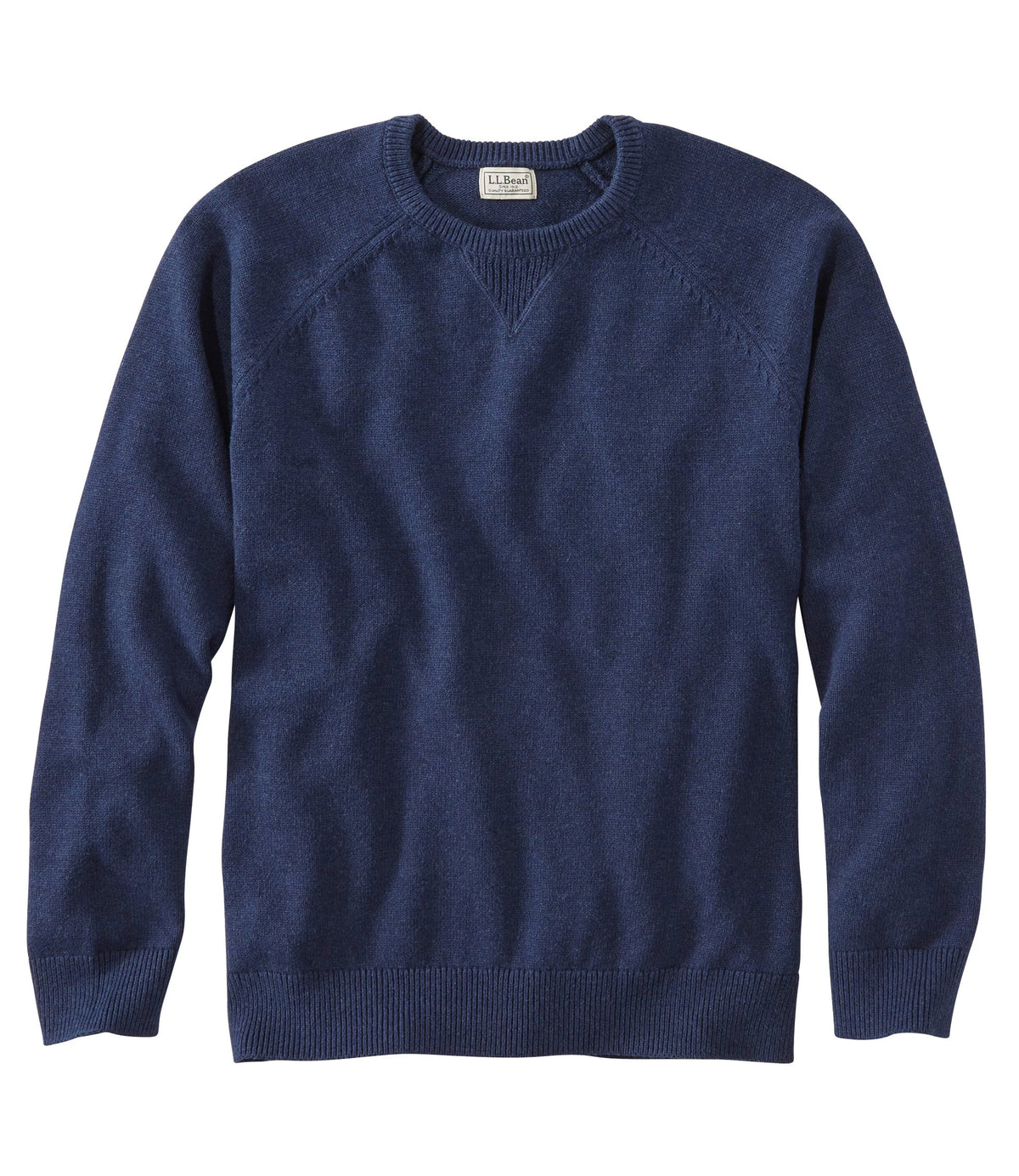 Men's Cotton Cashmere Crewneck Sweater - Navy