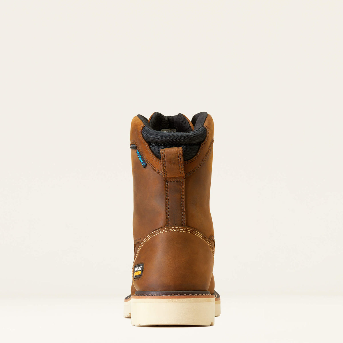 Waterproof Composite Toe Moc Toe Work Boot - Brown