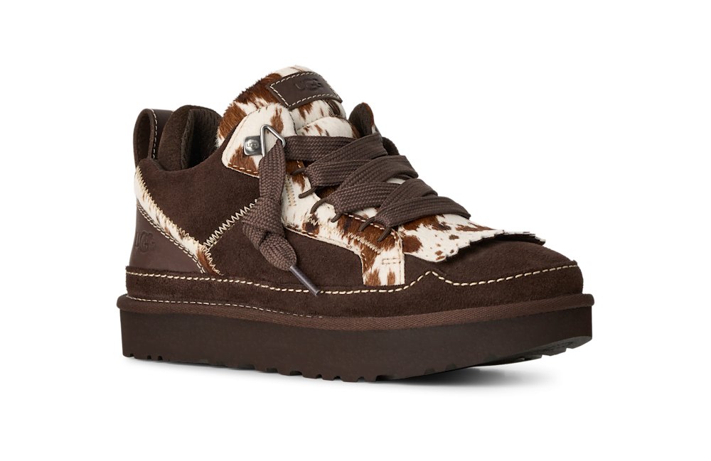 Women's Western Suede And Leather Sneaker