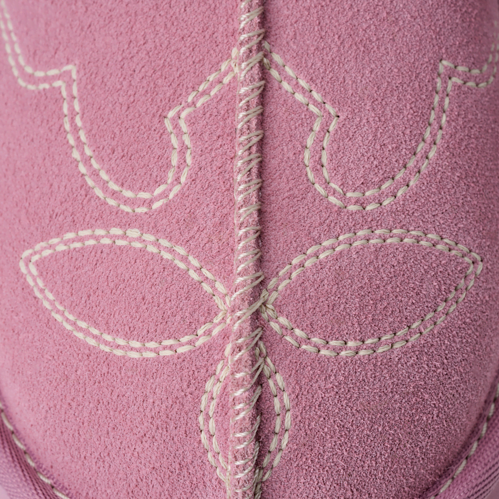 Kids' Suede Slip-On Slipper - Dusty Orchid