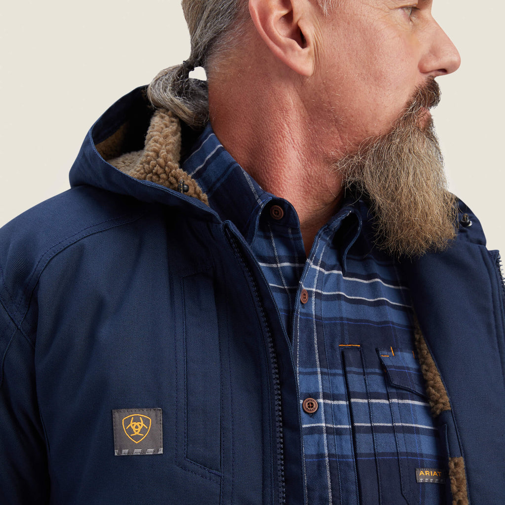 Men's Water-Repellent Sherpa-Lined Work Jacket