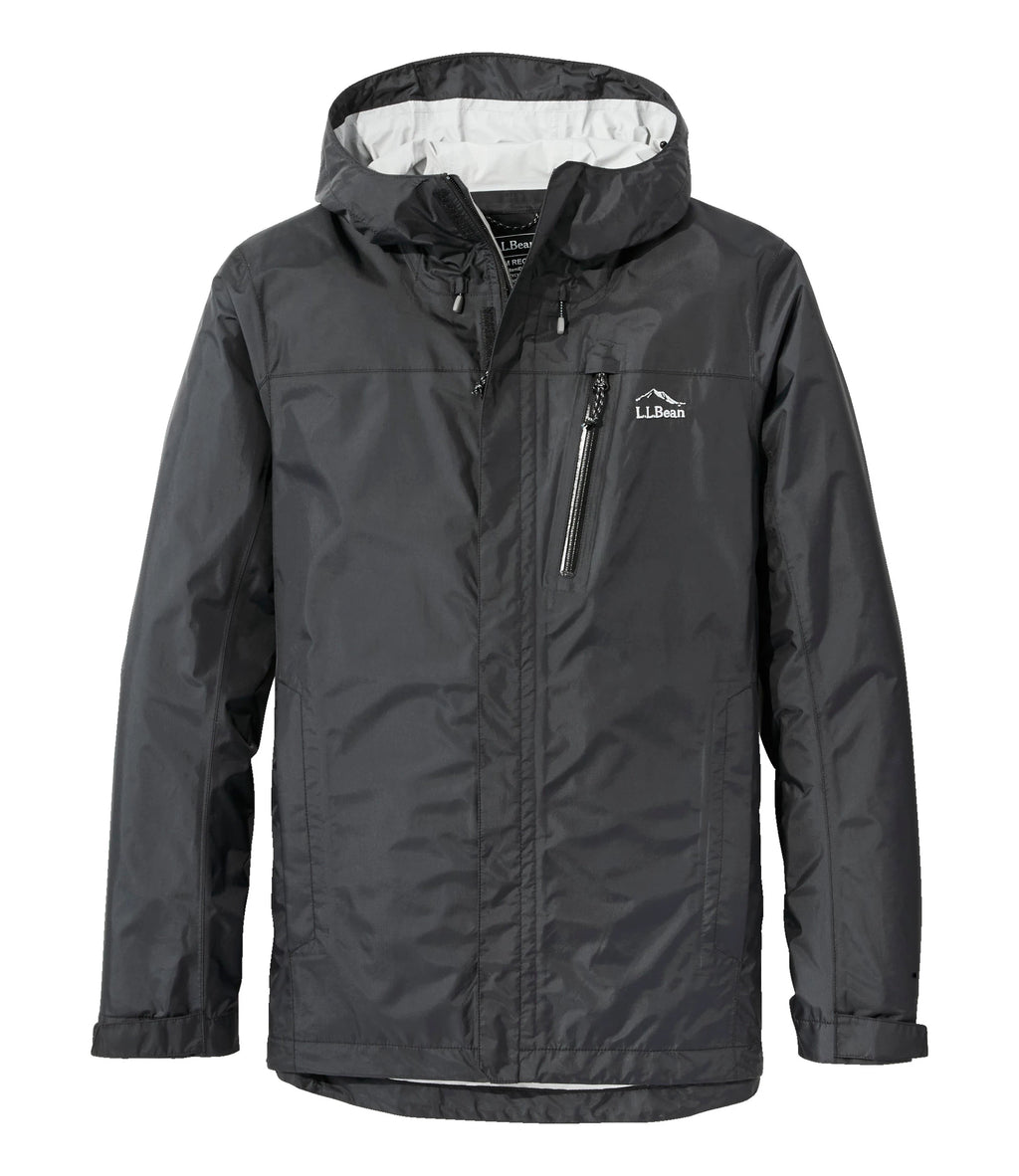 Men's Packable Waterproof Rain Jacket - Black