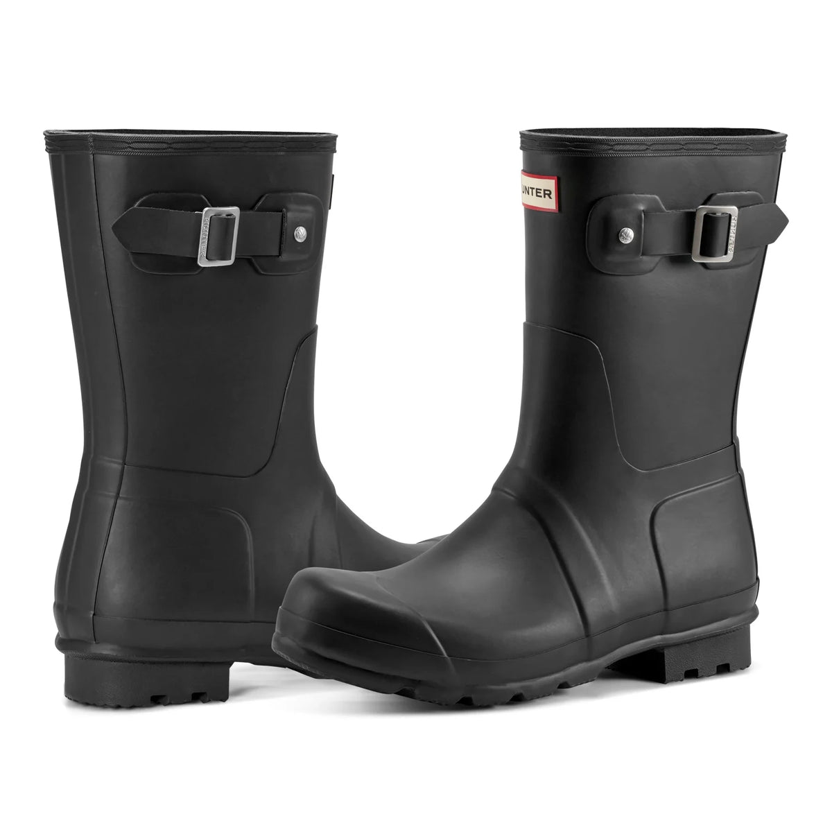Men's Short Rubber Rain Boots - Black
