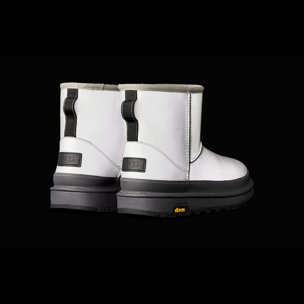 Men's Reflective Ankle Boot - Silver
