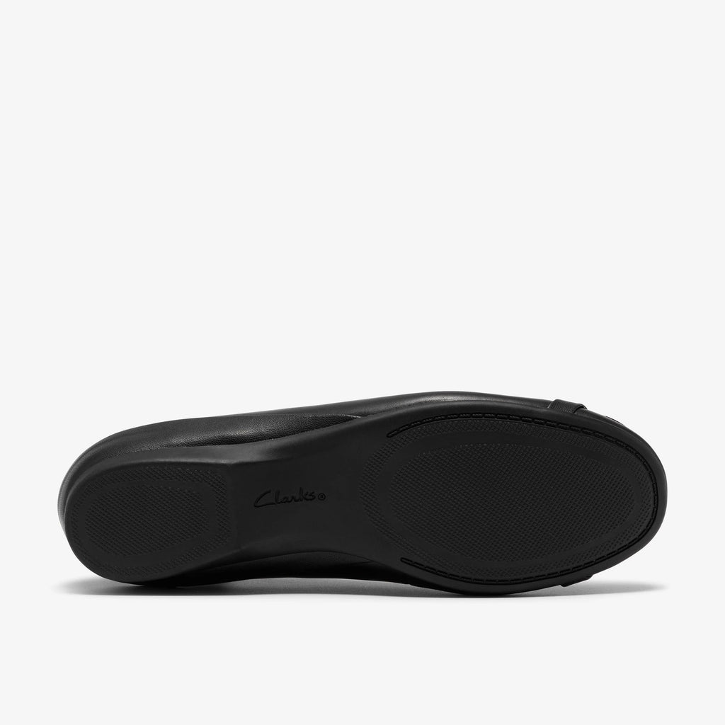 Leather Ballet Flat - Black