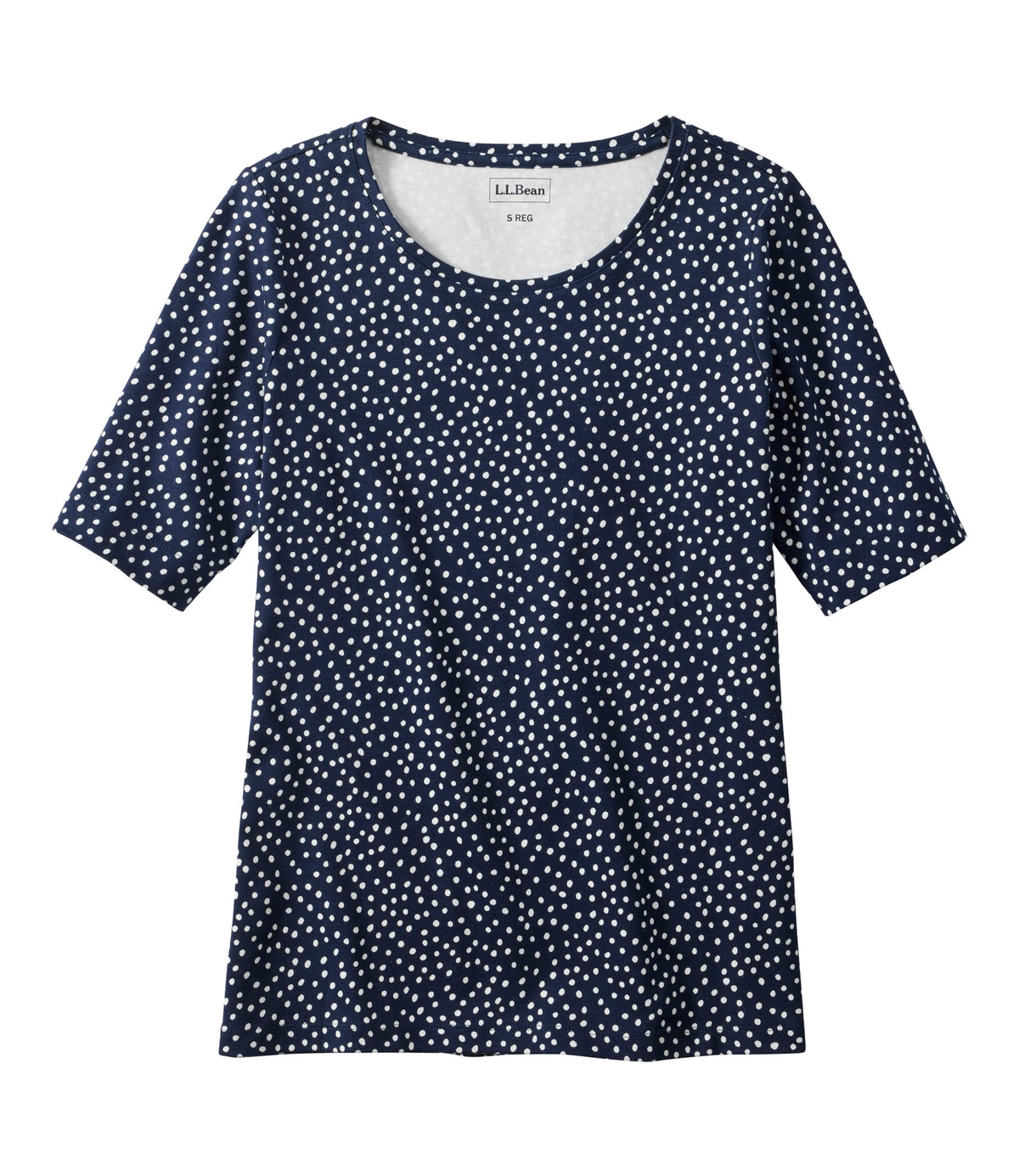 Women's Printed Elbow Sleeve Cotton Tee