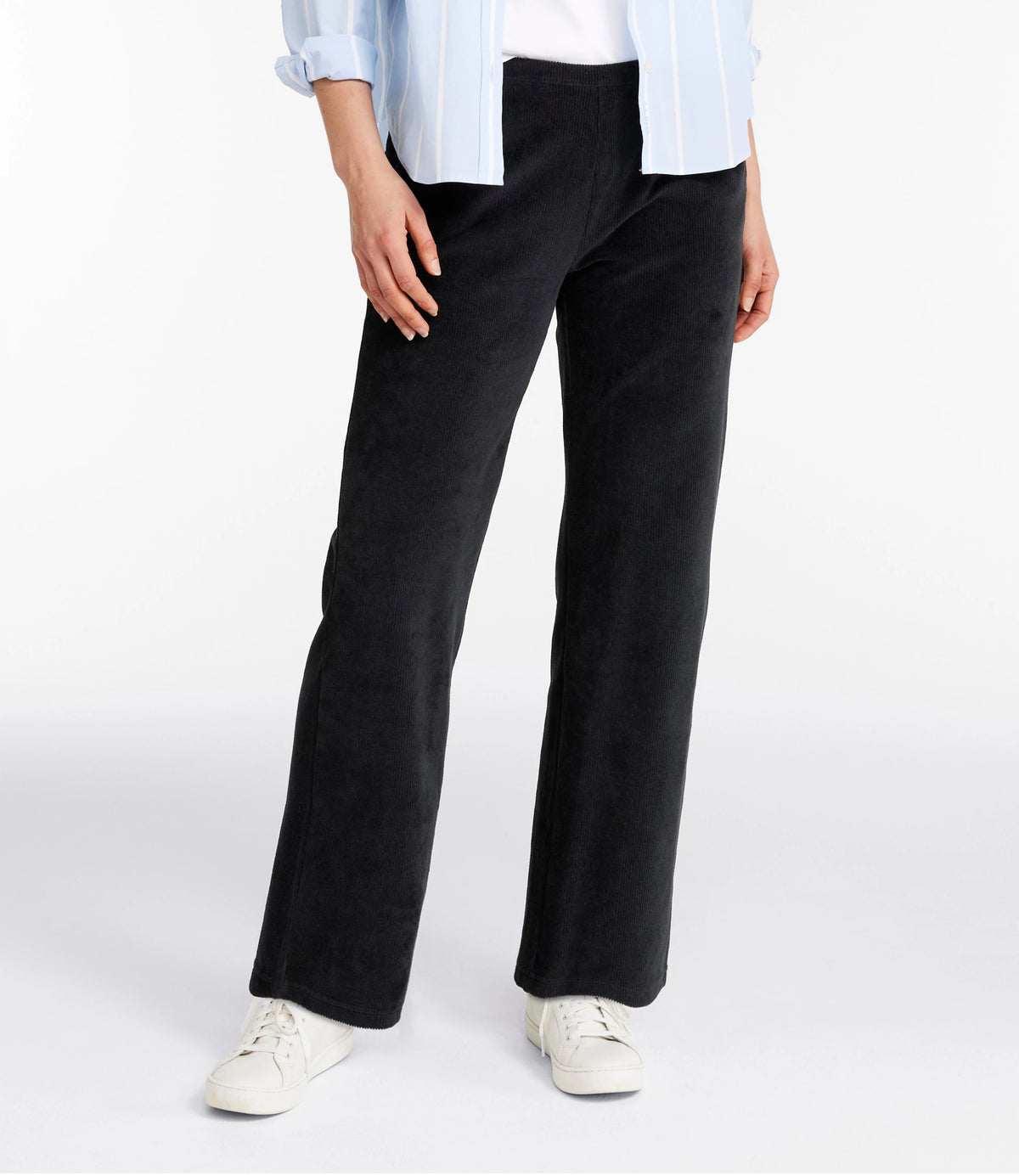 Women's Stretch Corduroy Straight-Leg Pants - Khaki
