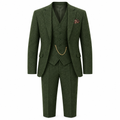 Forest Green Tweed Three-Piece Suit