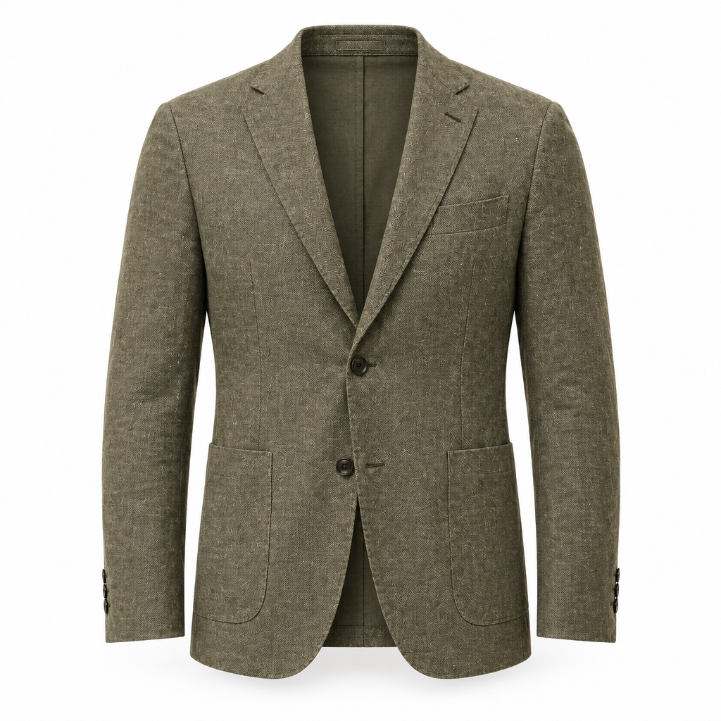 Cotton Linen Blend Summer Blazer