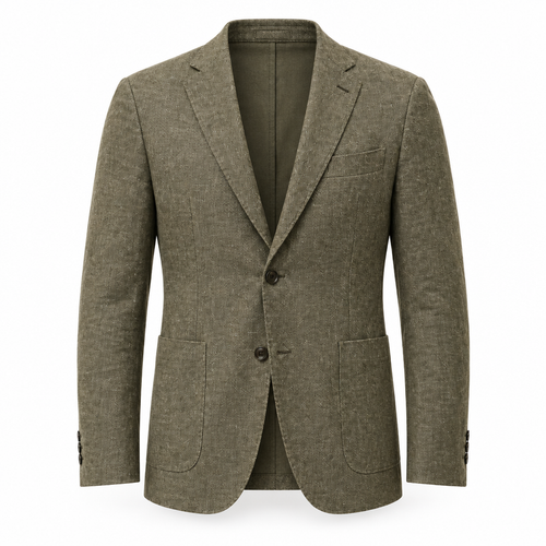 Cotton Linen Blend Summer Blazer
