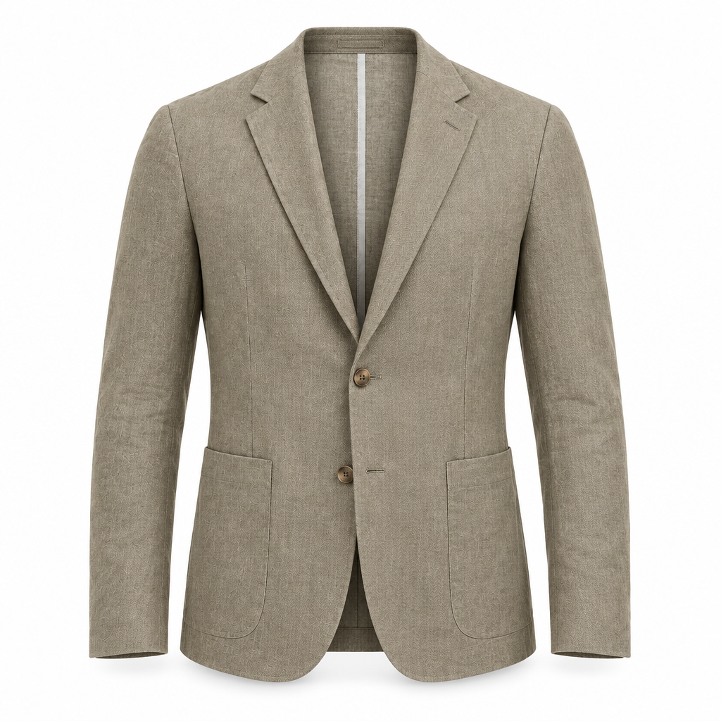 Lightweight Linen Blend Travel Blazer
