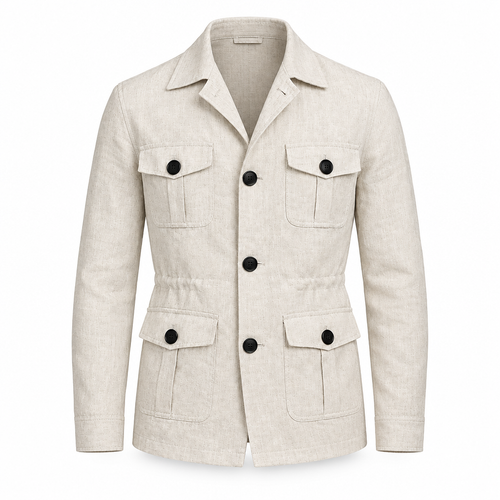 Linen Safari Field Jacket
