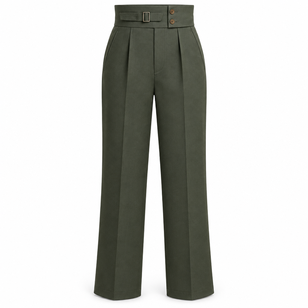 Olive Green Gurkha Trousers