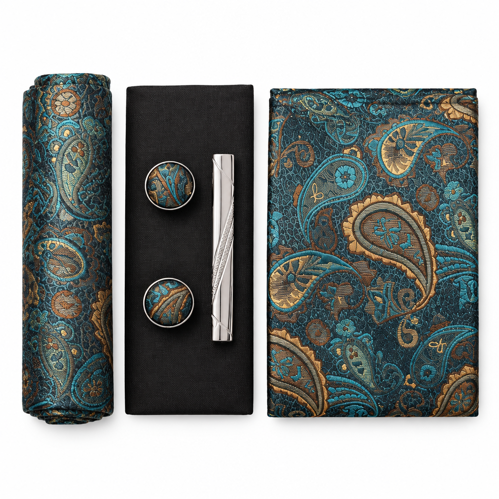 Paisley Silk Tie Gift Set