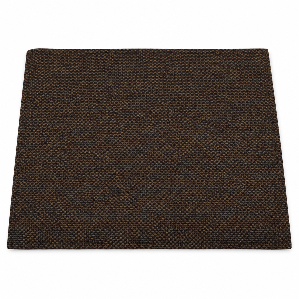 Cocoa Brown Tweed Pocket Square