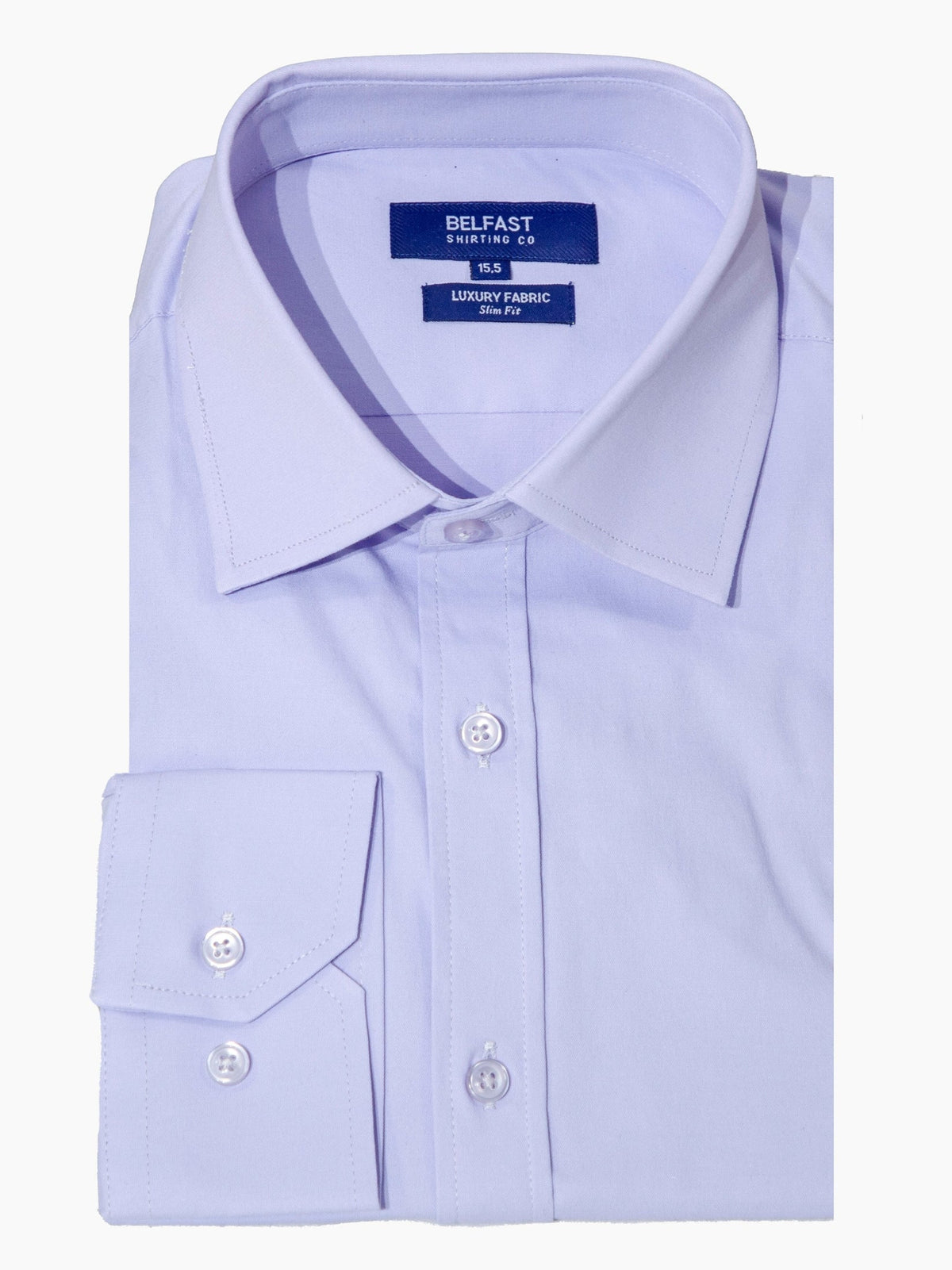 Men's Lavender Purple Regular Fit Dress Shirt